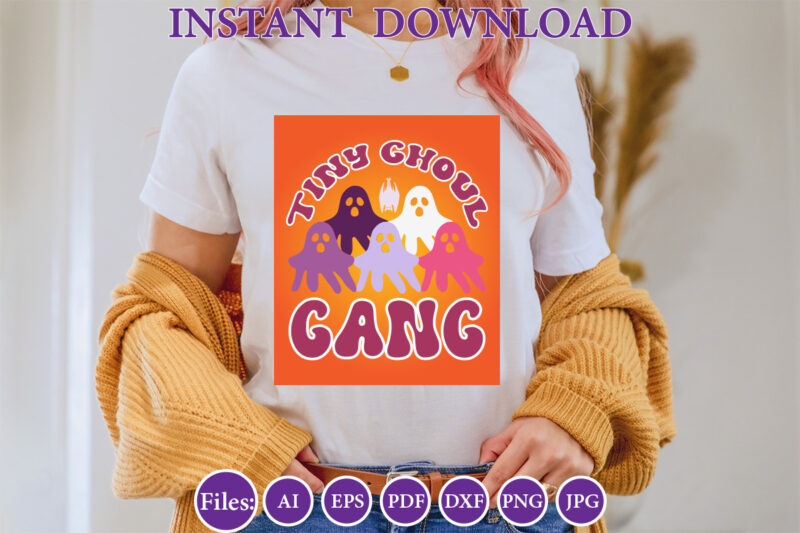 Tiny ghoul gang, Halloween, Halloween design, Halloween file, Halloween Vector, Sarcastic, Dxf, Eps, Png, Silhouette, Cricut, Cameo, Digital