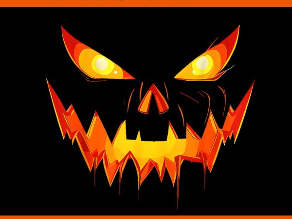 Scary pumpkin jack o lantern face halloween png t shirt template vector Scary pumpkin jack o lantern face halloween png t shirt template vector