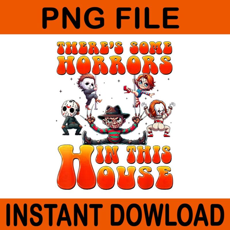There’s Some Horrors In This House Horror Characters PNG