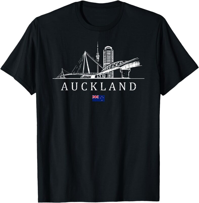 Vintage Auckland New Zealand Vacation _ New Zealand Lover T-Shirt