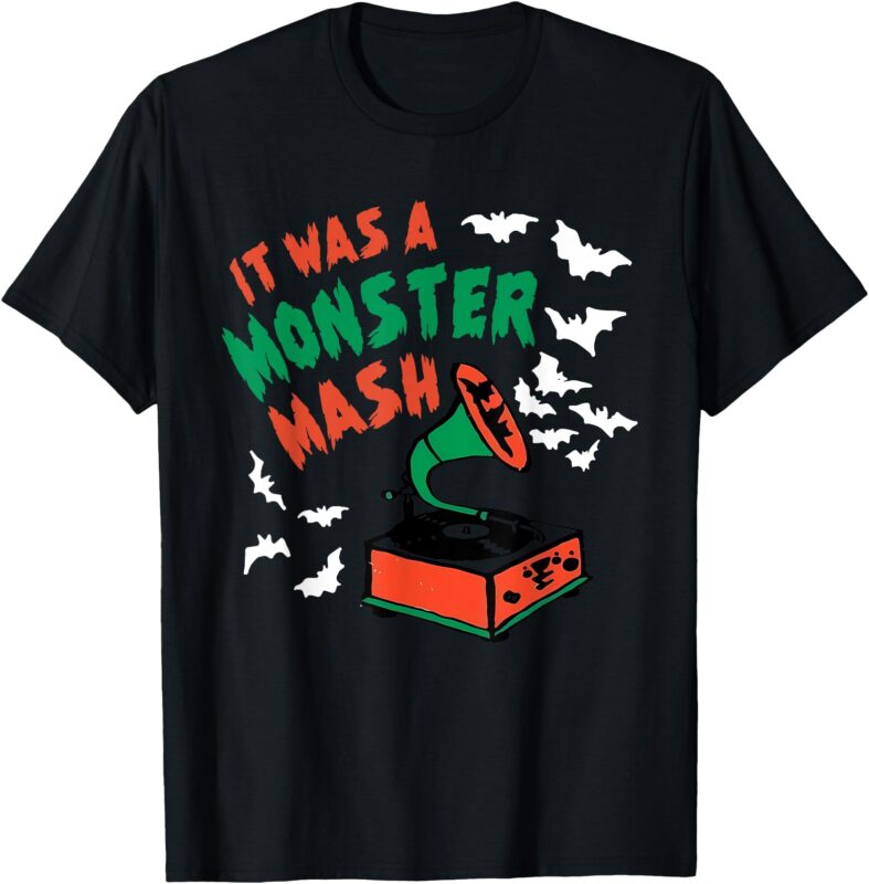 Vintage Funny It Was A Monster Mash Dark Humor Halloween T-Shirt