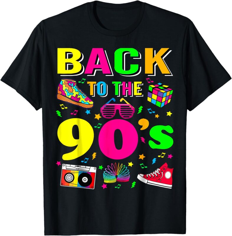 Vintage Retro Back To 90’s 1990s Cool Nineties Costume Party T-Shirt