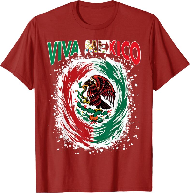 Viva Mexico Flag Mexican Independence Day Kids Boys Girls T-Shirt