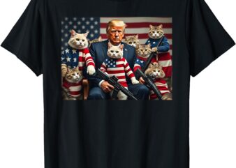 We’re Gonna Save The Cats Funny Trump Vote 2024 America T-Shirt