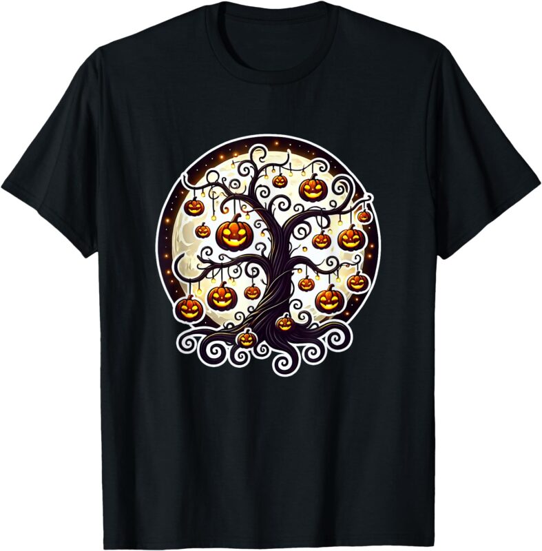 Whimsical Halloween Tree T-Shirt