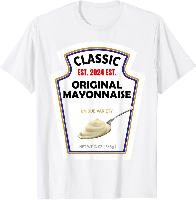 White Mayonnaise DIY Halloween Costume Couples & Group Mayo T-Shirt