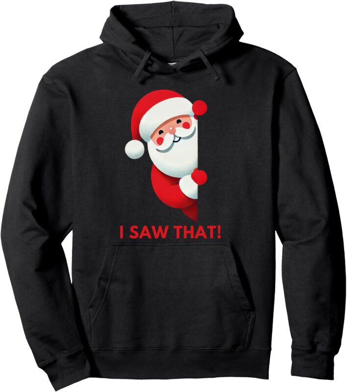 Winking Santa Claus Pullover Hoodie
