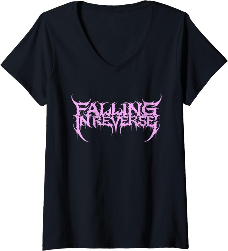 Womens Falling In Reverse – Official Merchandise – Popular Monster V-Neck T-Shirt