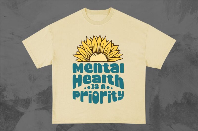Mental Health T-shirt Design Bundle
