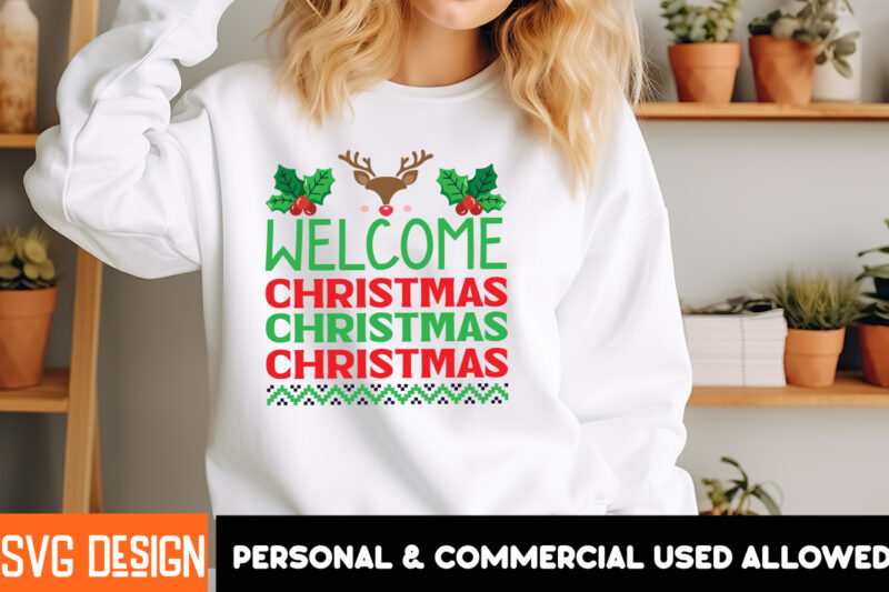 Christmas T-Shirt Design Bundle, Christmas T-Shirt Design, Christmas SVG Bundle, Christmas Vector Bundle