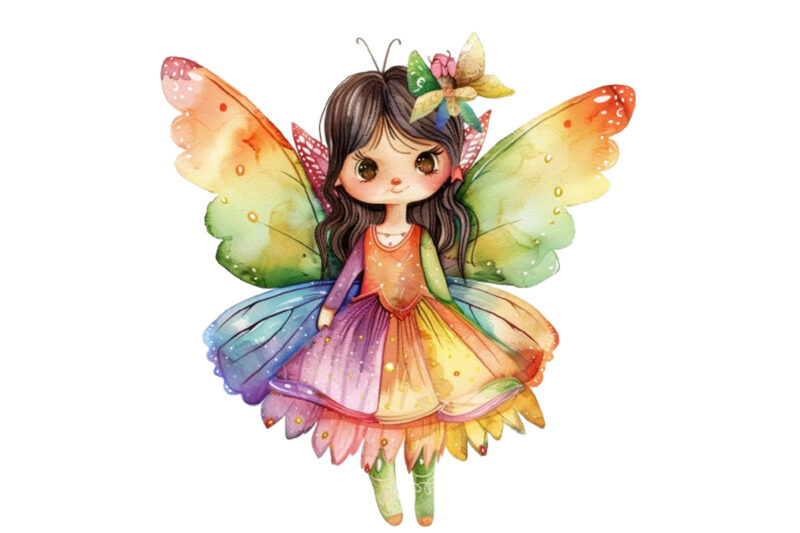 cute little fairy with wings