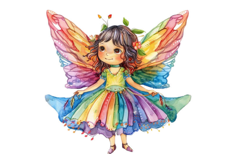 cute little fairy with wings