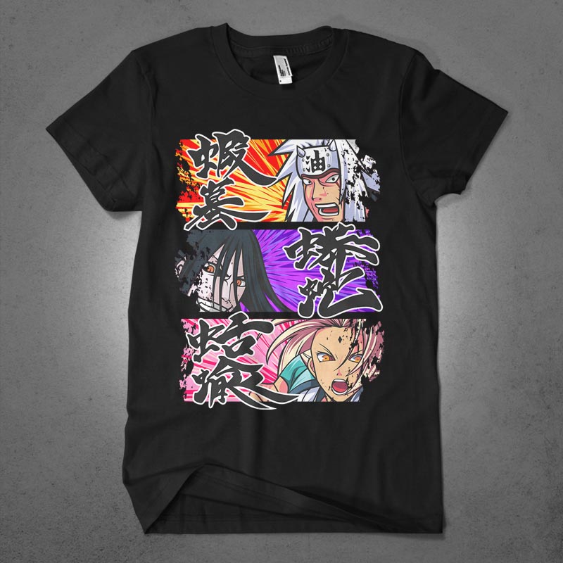 Populer anime lover part 31 tshirt design bundle illustration