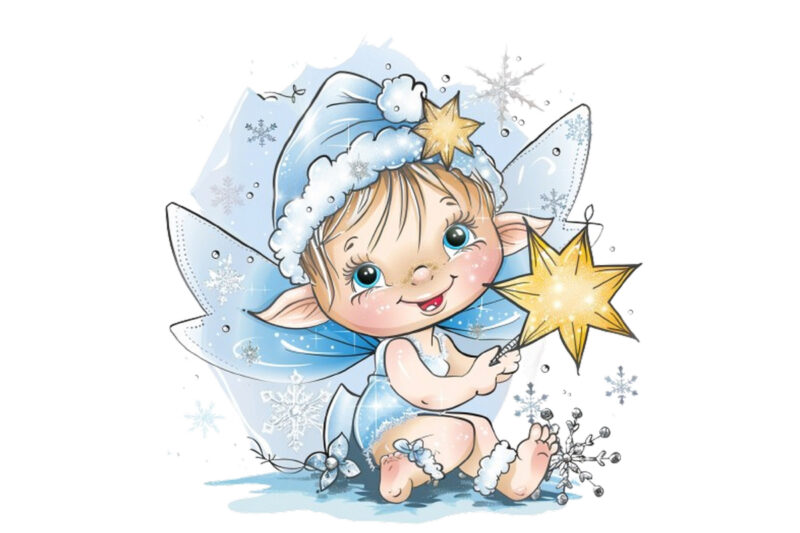 featuring cartoon baby fairy