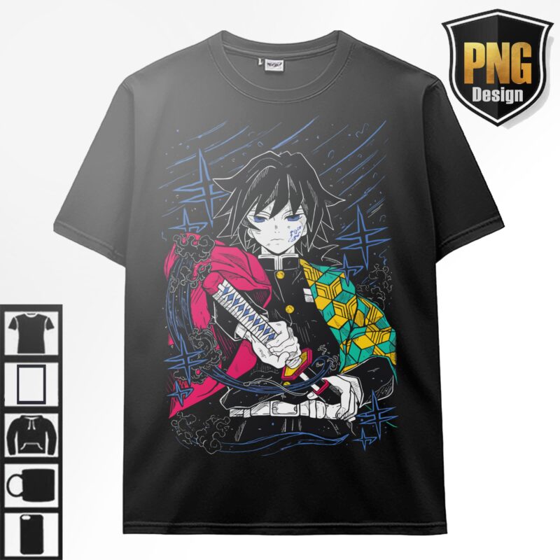20 Demon slayer Kimetsu no Yaiba Anime Design Bundle 20 PNG For TShirt Poster Japanese Style