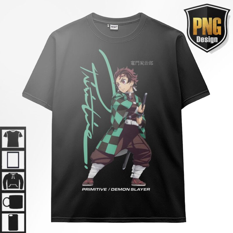 20 Demon slayer Kimetsu no Yaiba Anime Design Bundle 20 PNG For TShirt Poster Japanese Style