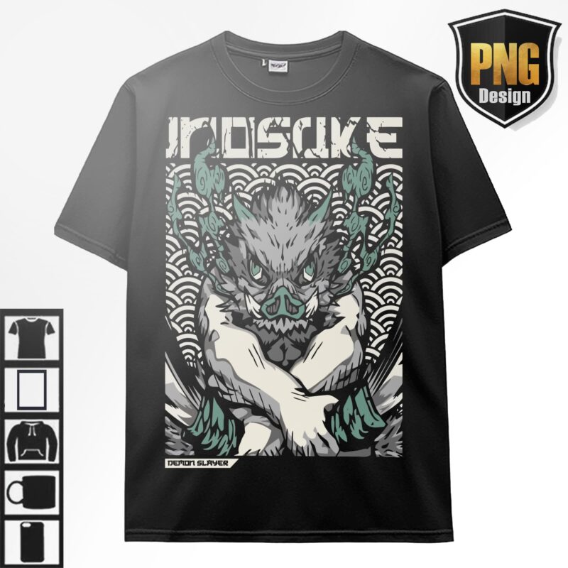 20 Demon slayer Kimetsu no Yaiba Anime Design Bundle 20 PNG For TShirt Poster Japanese Style