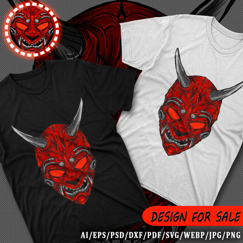 Devil Mask Tshirt Design