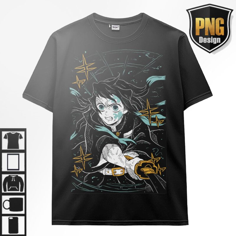 20 Demon slayer Kimetsu no Yaiba Anime Design Bundle 20 PNG For TShirt Poster Japanese Style