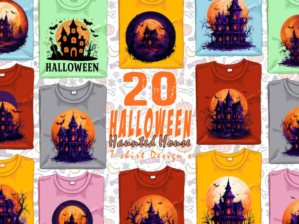 Colourful halloween haunted house party t-shirt design bundle of 20 designs – download instantly retro vintage t-shirt illustration Colourful halloween haunted house party t-shirt design bundle of 20 designs – download instantly retro vintage t-shirt illustration