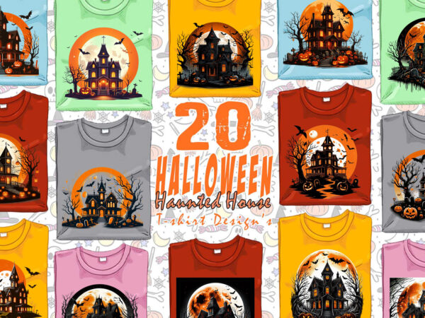 Watercolour spooky horror house halloween witch t-shirt design bundle of 20 designs – download instantly t-shirt design Watercolour spooky horror house halloween witch t-shirt design bundle of 20 designs – download instantly t-shirt design