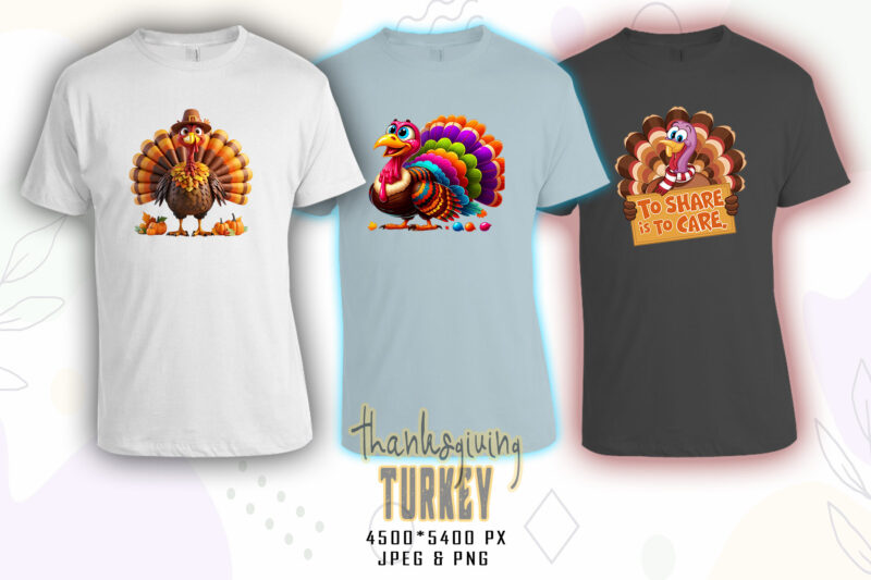 Thanksgiving Day t-shirt design bundle of 20 png & jpeg designs – download instantly Retro Vintage T-shirt Design