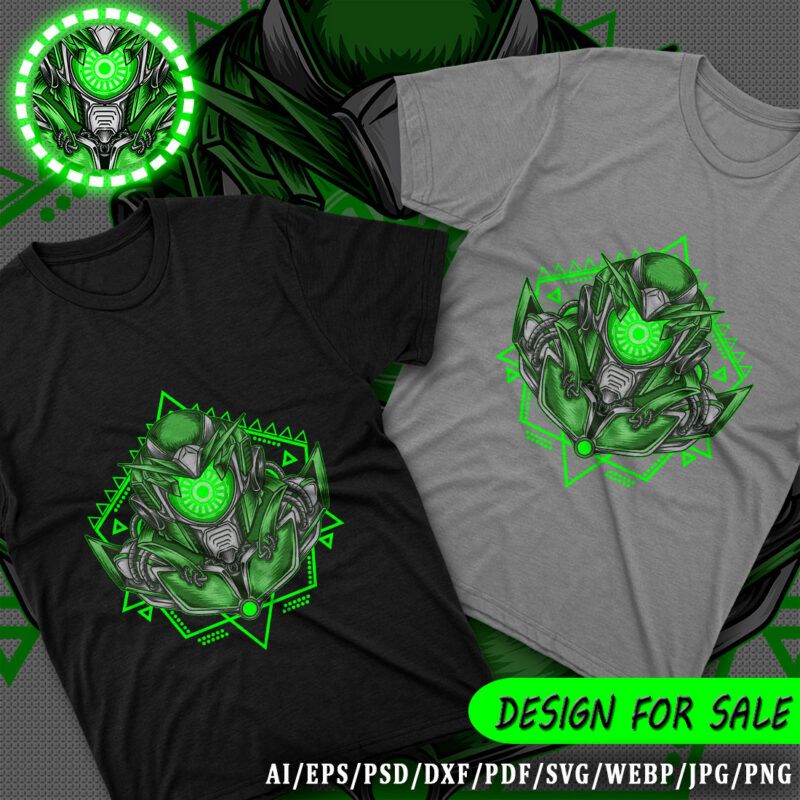 Green Robot Tshirt Design