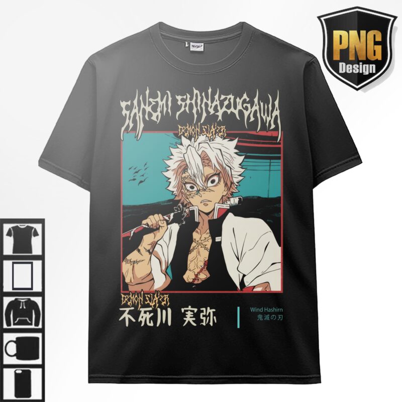 20 Demon slayer Kimetsu no Yaiba Anime Design Bundle 20 PNG For TShirt Poster Japanese Style