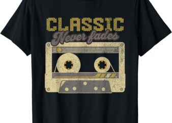 80s 90s Retro Vintage Party Nostalgia Cassette Tape T-Shirt