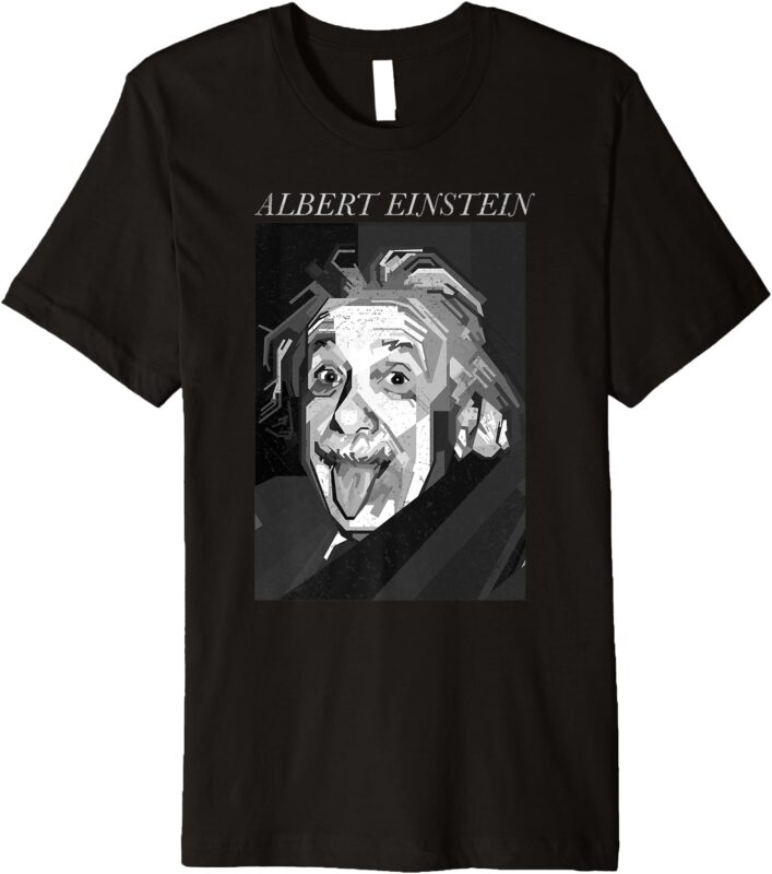 Albert Einstein Logic Quote Front Back Premium T-Shirt