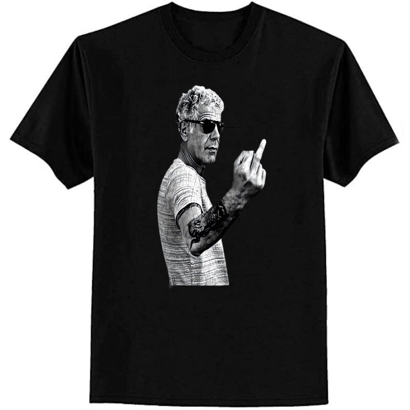 Anthony Bourdain Legend Middle Finger Style T-Shirt