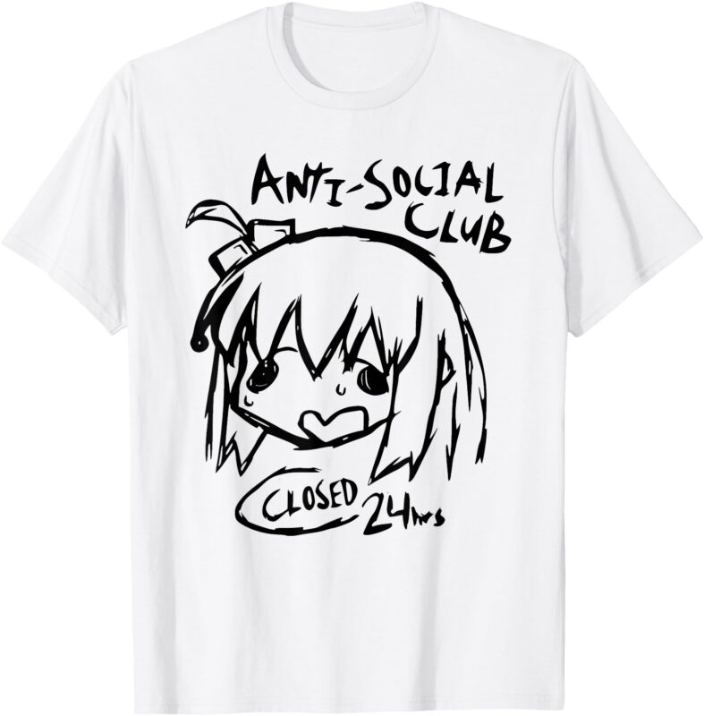 Anti-Social Club Kessoku Band Funny Rock Anime Bocchi Rock T-Shirt