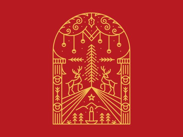 Christmas ornament 1 t shirt vector file