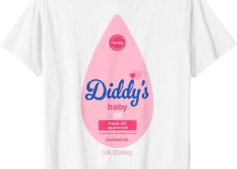 Baby Oil Costume Funny Bottle for Halloween T-Shirt