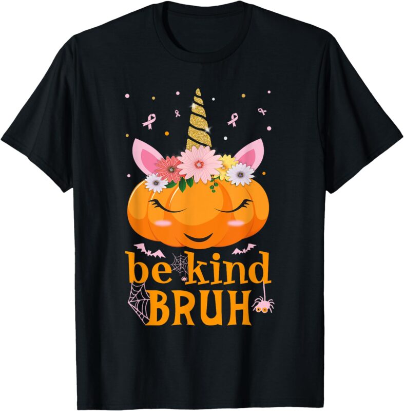 Be Kind Unity Day Orange Anti Bullying .Pumpkin Halloween T-Shirt