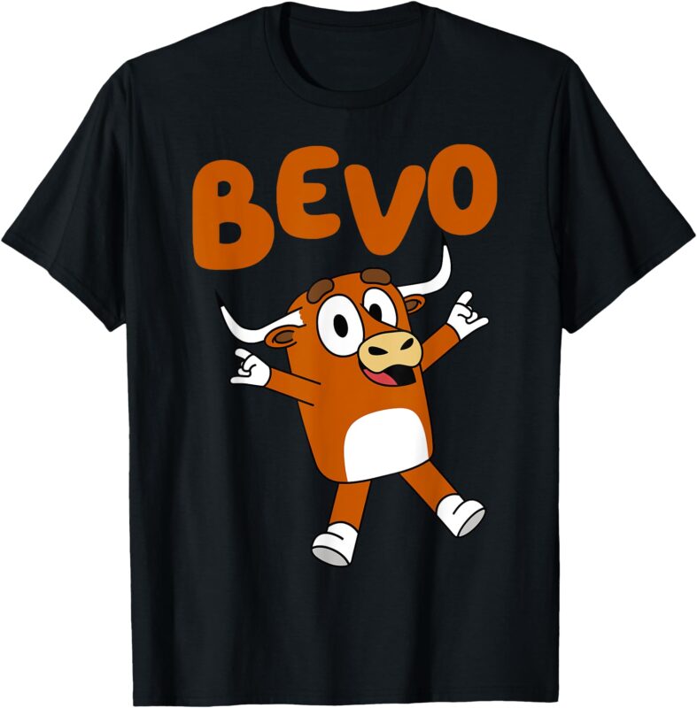 Bevo Longhorn Bull Funny Cartoon for Toddler Kids Boys Girls T-Shirt