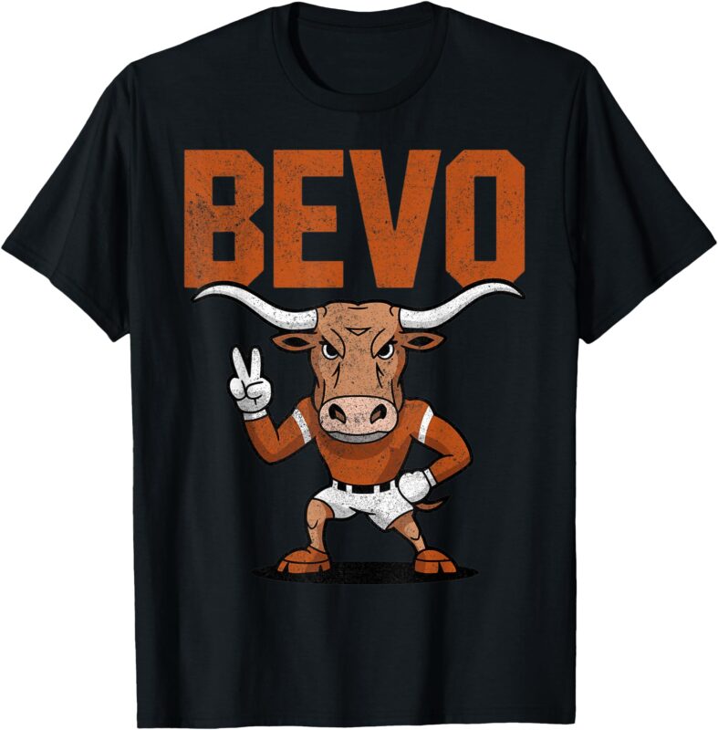 Bevo Longhorn Bull Vintage Retro T-Shirt