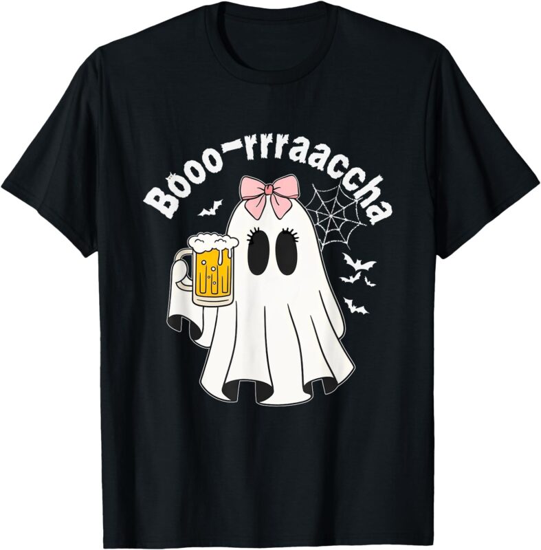 Boo-racha Funny Halloween Ghost Beer Design Borracha T-Shirt