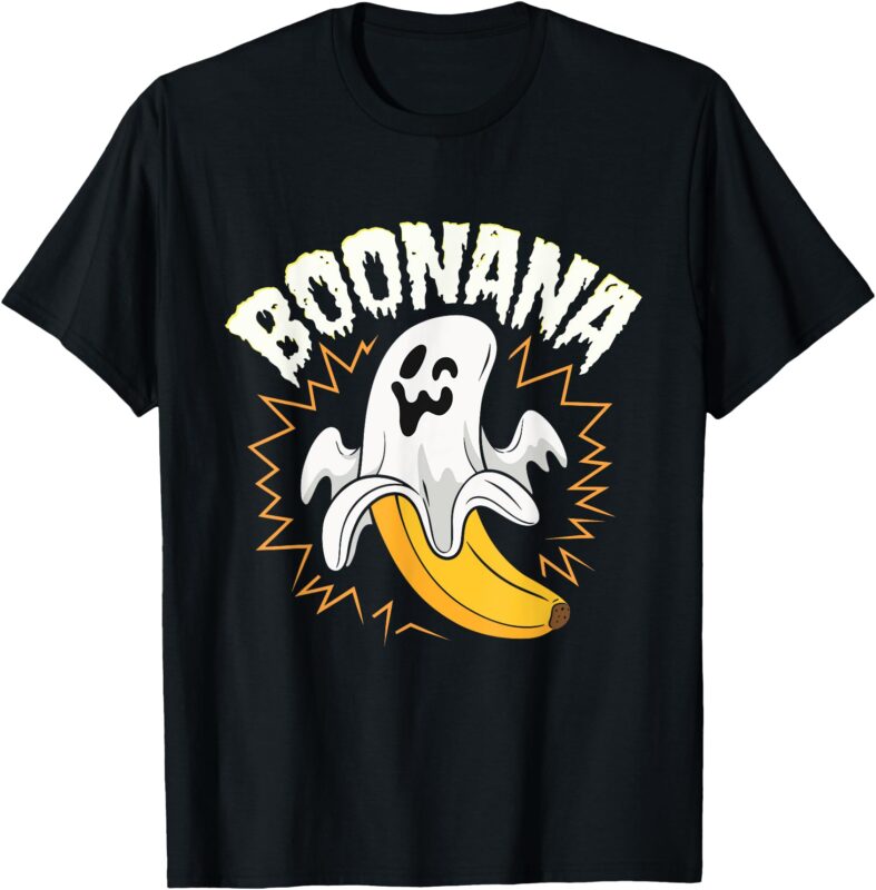 Boonana Cute Ghost Banana Halloween Costume Men Women Kids T-Shirt