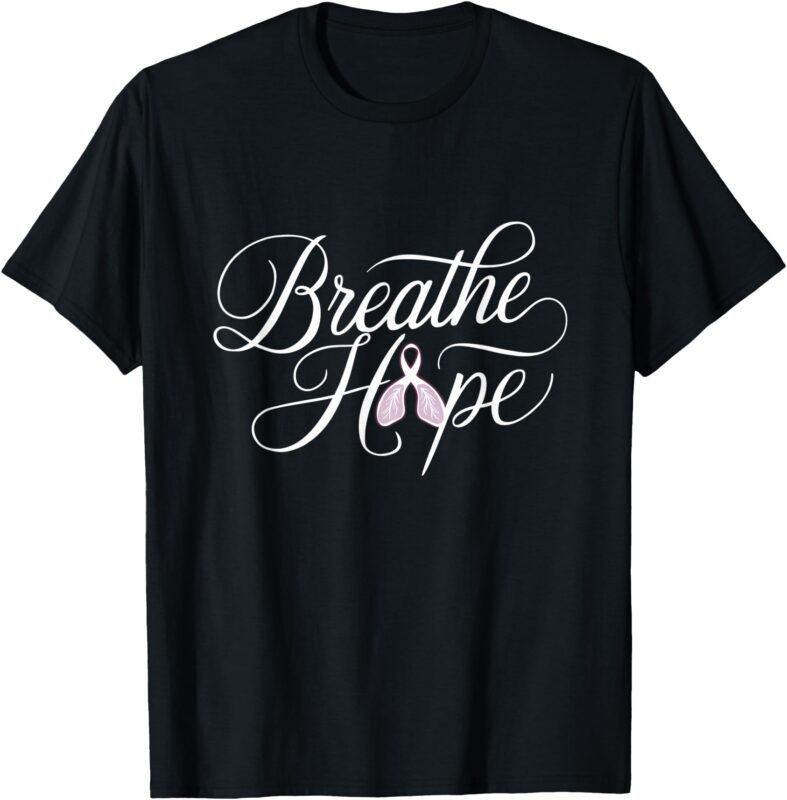 Breathe Hope Lung Cancer Awareness Month November T-Shirt
