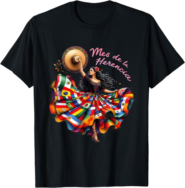 Celebrate Spanish Hispana Mes De La Herencia Hispana T-Shirt