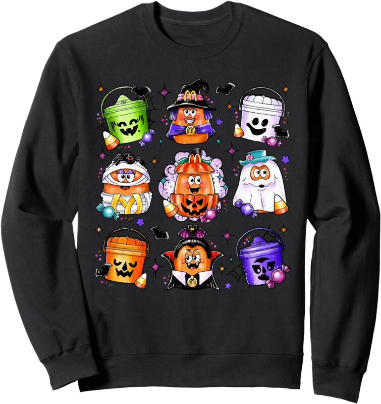 Chicken Nuggets Pumpkin Halloween 90’s Vintage Sweatshirt