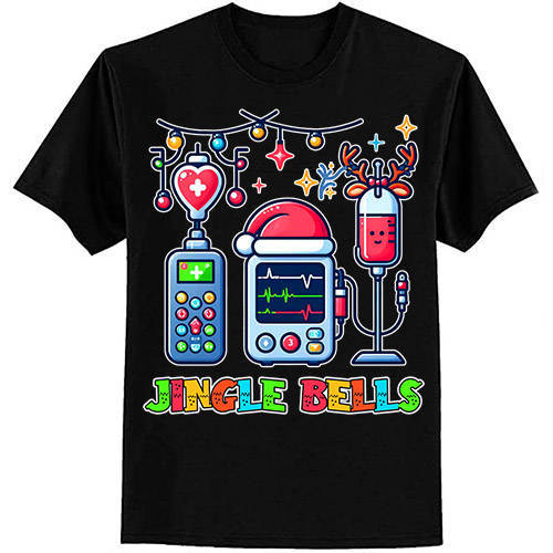 Christmas Nurse Jingle Bells Funny ER Nurse Crew Nurse Vibes ltsp