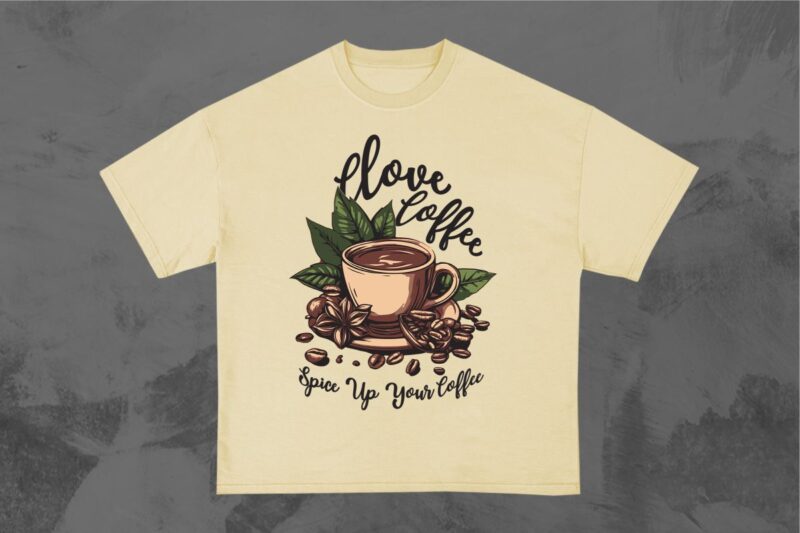 Coffee Spice T-Shirt Designs Bundle