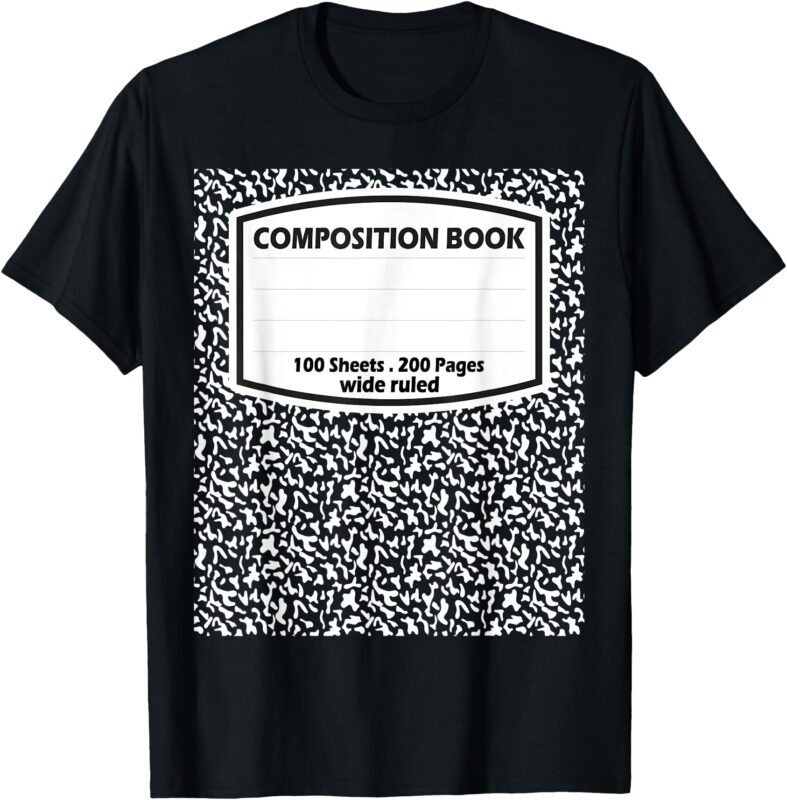 Composition Book Notebook Matching group Halloween Teacher T-Shirt
