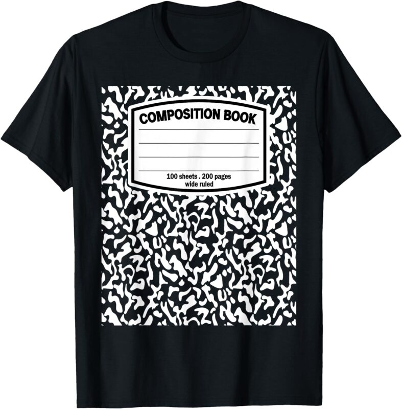 Composition Book Notebook Matching group Halloween Teacher T-Shirt