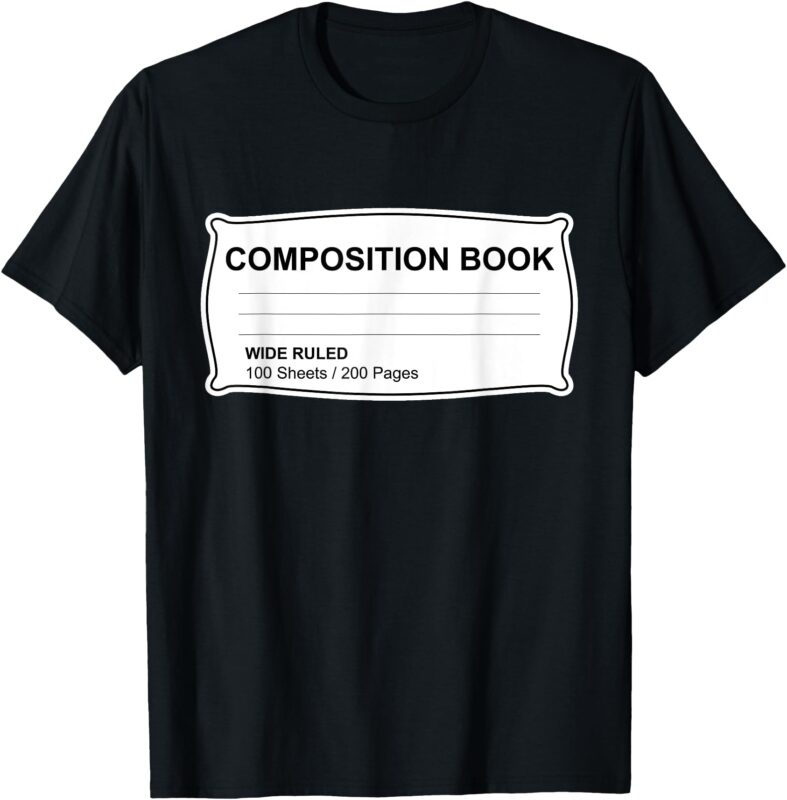 Composition Notebook Halloween Costume Couples Fancy Dress T-Shirt