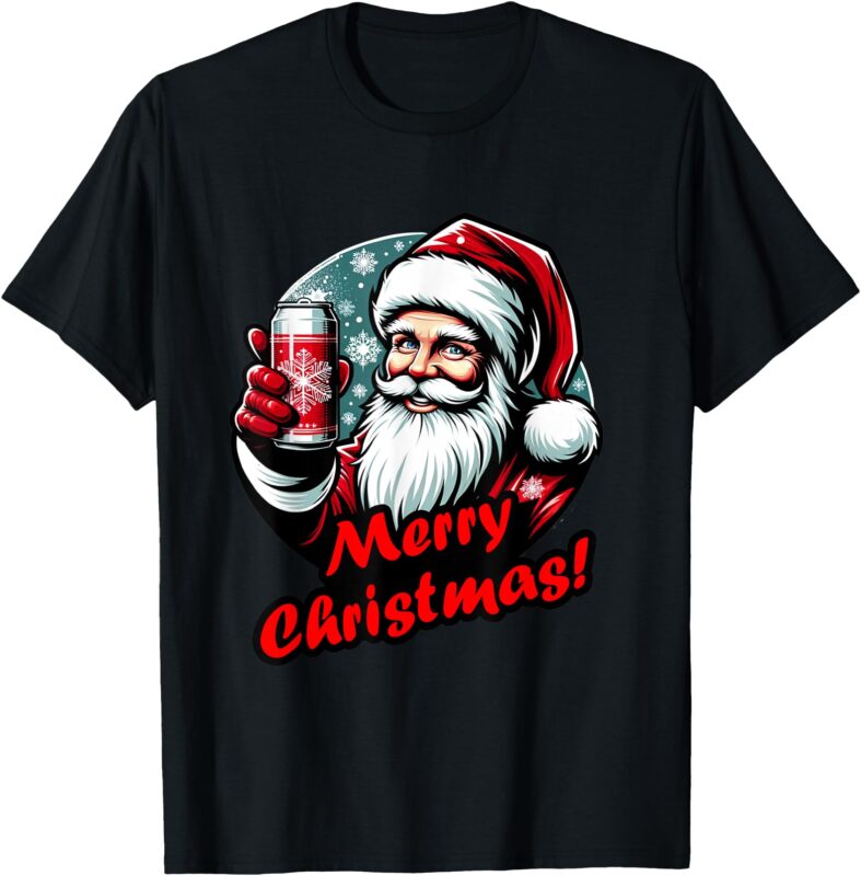 Cool Santa Cheers – Merry Christmas T-Shirt