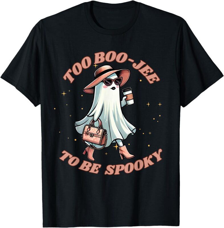 Cute Halloween Boo Jee Ghost Girl Women Boujee Spooky T-Shirt