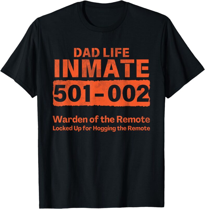 Dad Life Prisoner Inmate Funny Jail Halloween Costume T-Shirt